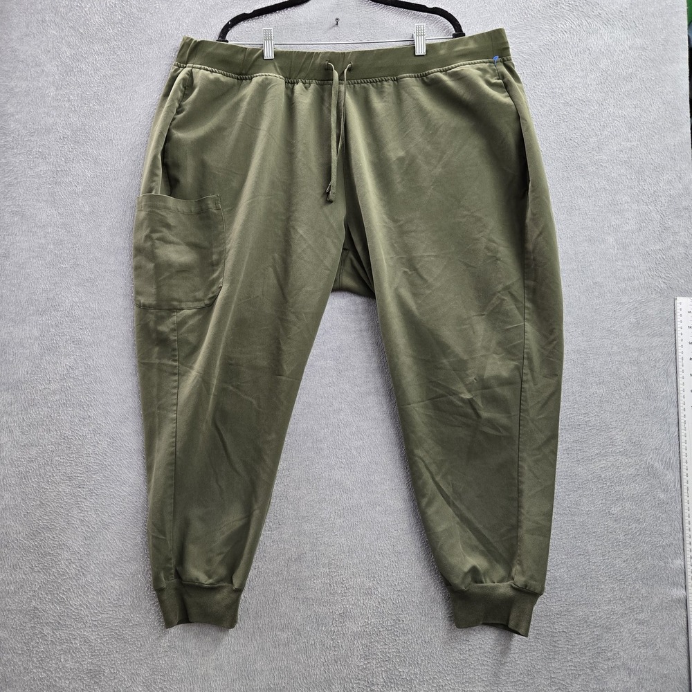Mandala Women‎ Scrub Pants 3XL Green Cargo Jogger Equa-Tek Relaxed 25"